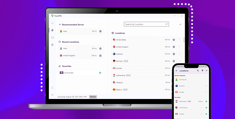 PureVPN app