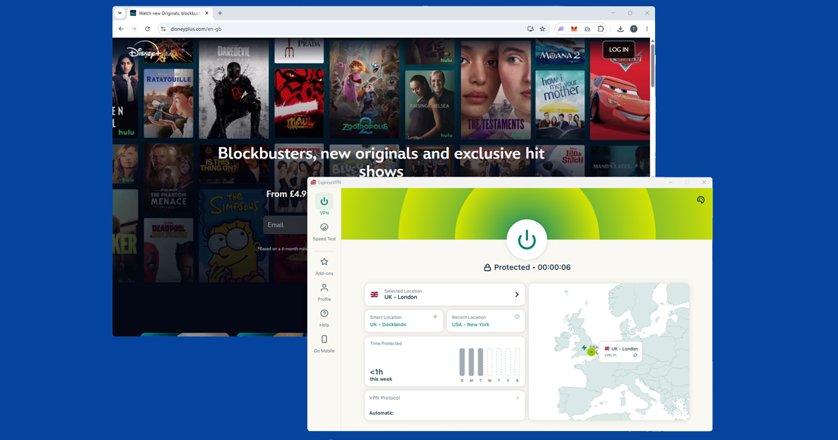 Disney Plus content unavailable error shown when VPN or region is detected