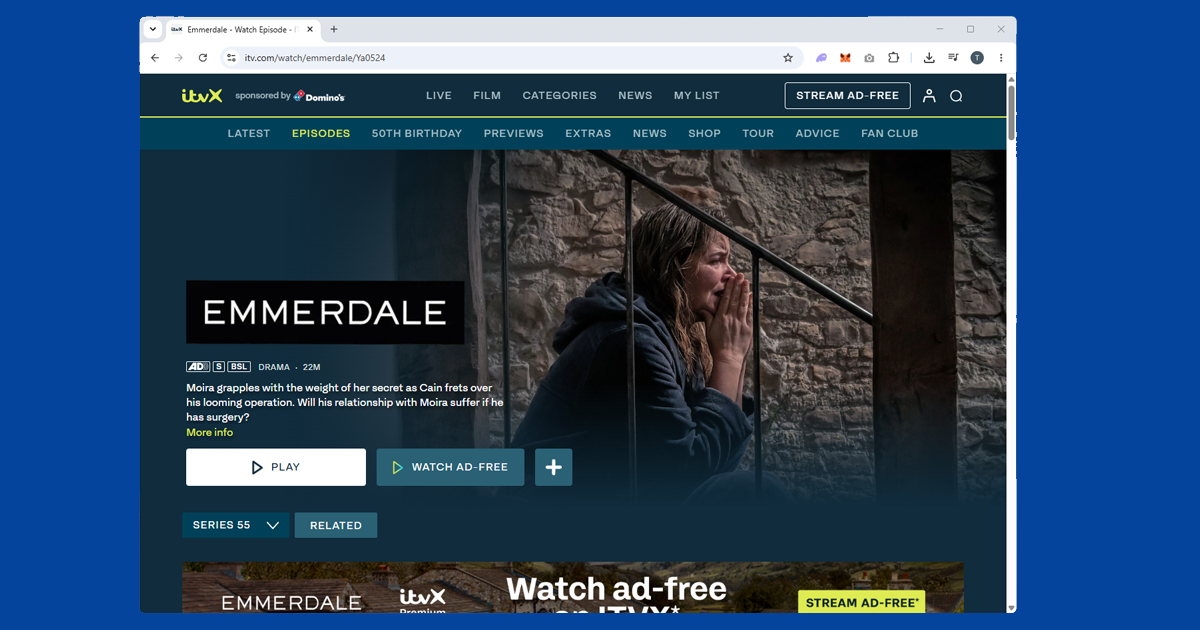Emmerdale on ITVX