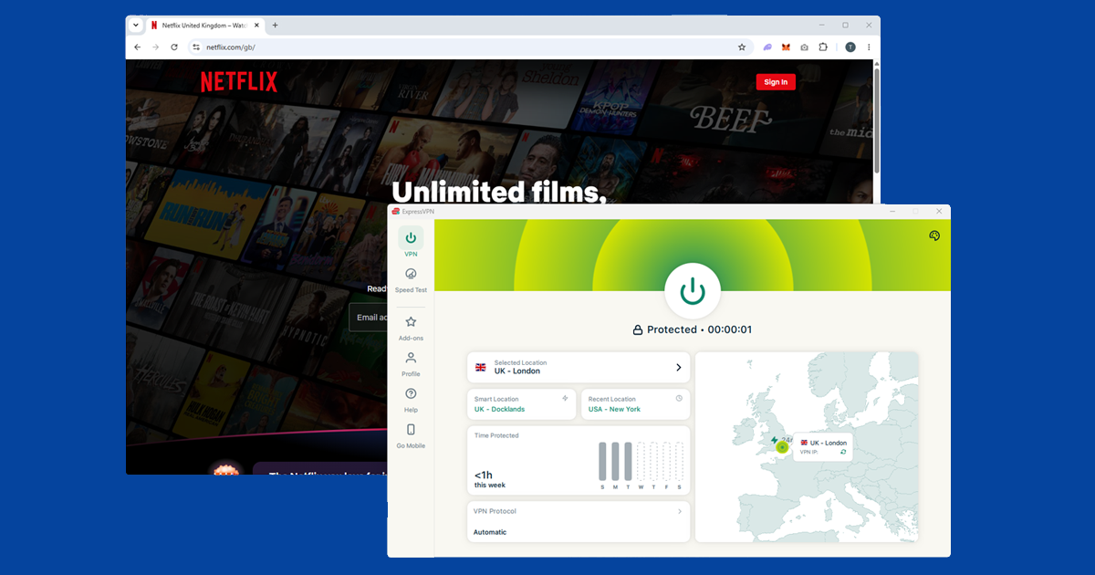 Netflix proxy error message on screen